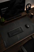 Custom-Printed Dark Minimalism Desk Mat