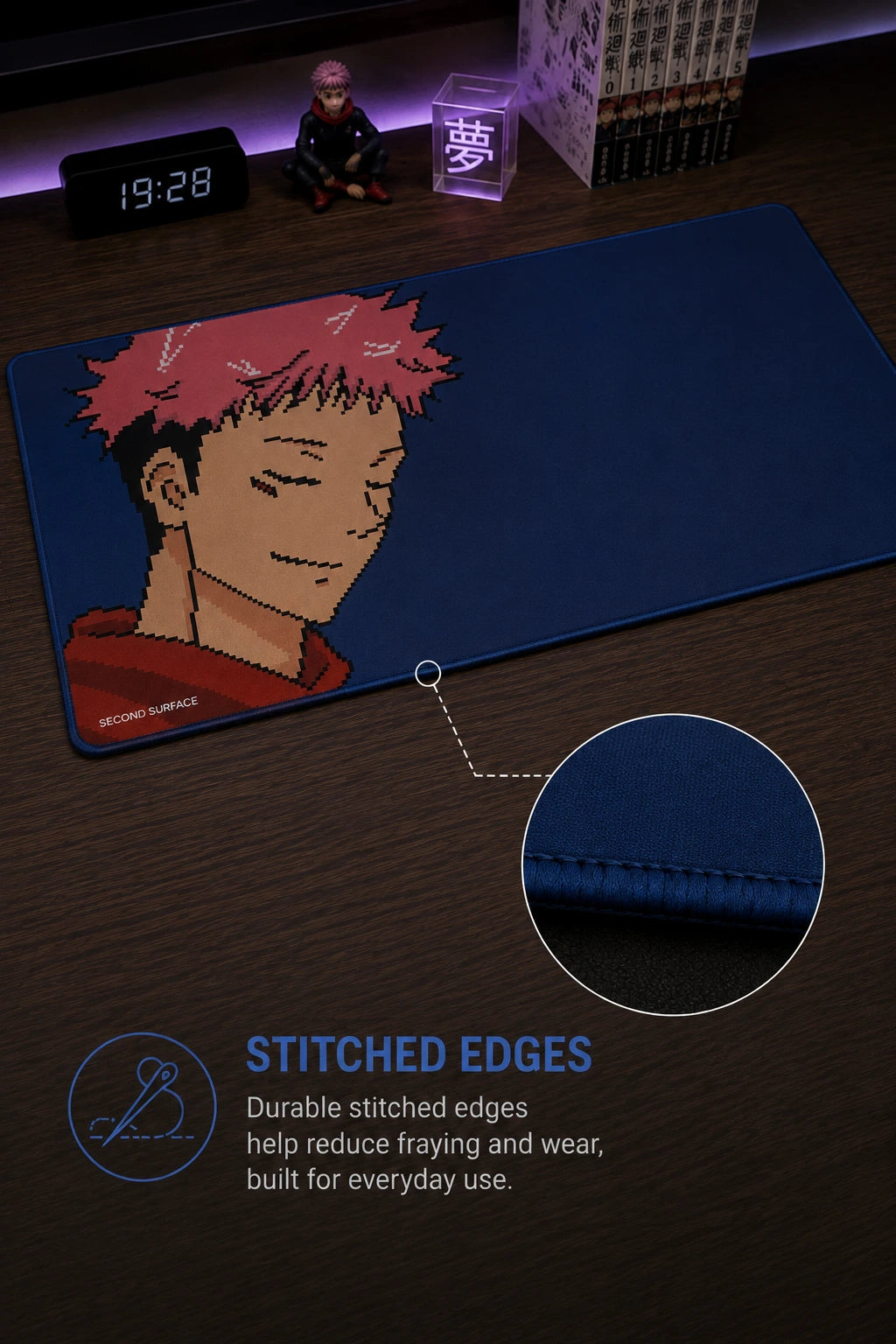 Custom-Printed Original Art Yuji Desk Mat