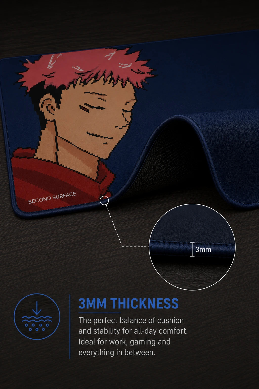 Custom-Printed Original Art Yuji Desk Mat