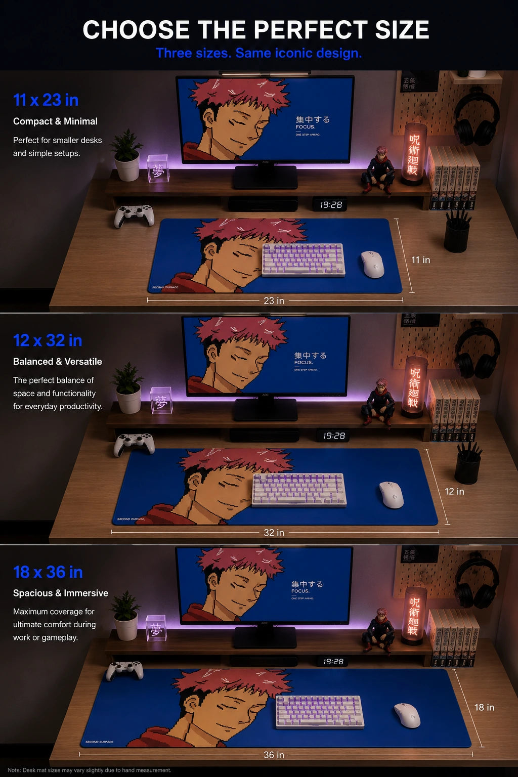 Custom-Printed Original Art Yuji Desk Mat